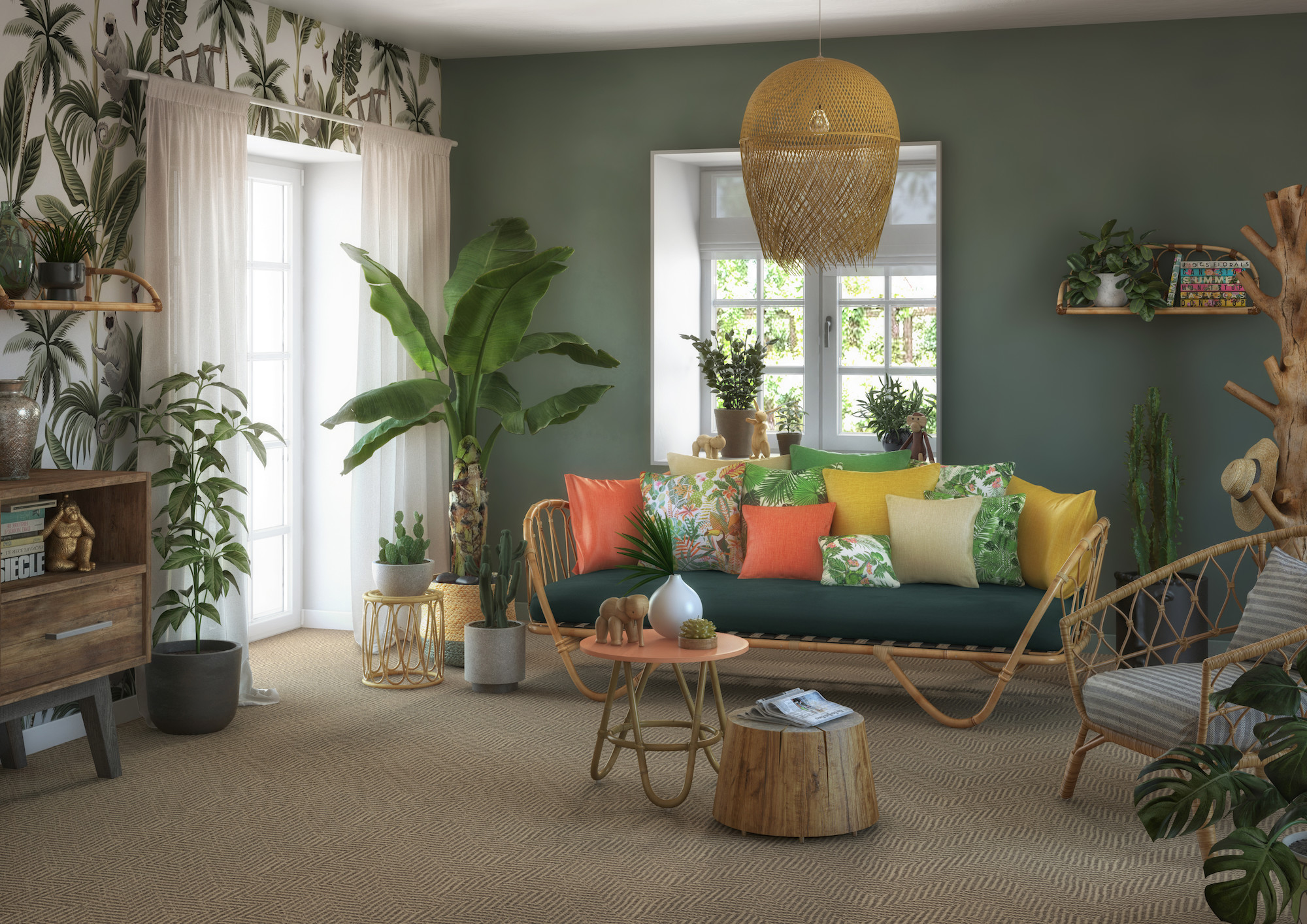 Sala Sisal naturel Tropical